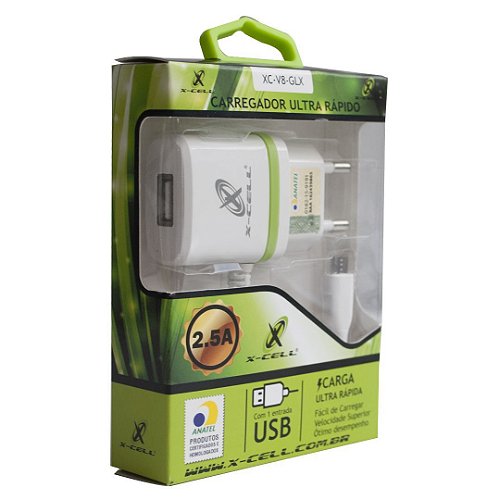 Carregador para Telefone Celular  XC-V8-GLX   X-CELL  DS TOOLS