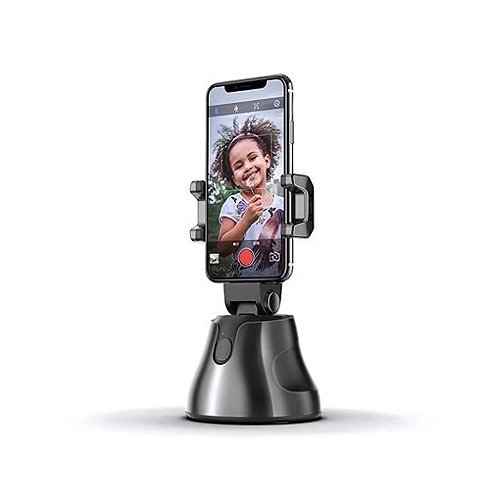 Suporte De Celular Inteligente Robô para Selfies Vídeos Vlogs rotação 360° Rastreamento do Rosto